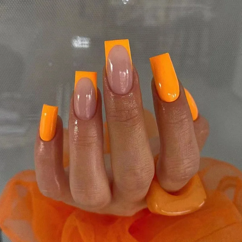 St Future Minimalist Neon French Press-On Nails