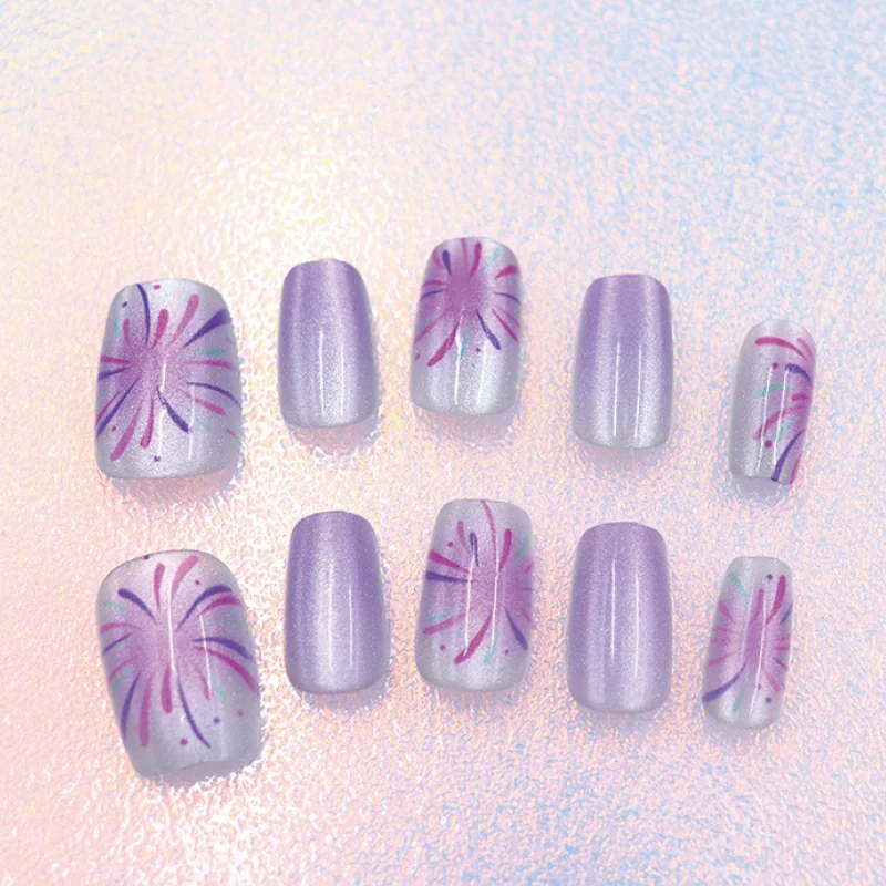 St Future Iridescent Pearl Cat-Eye Press-On Nails