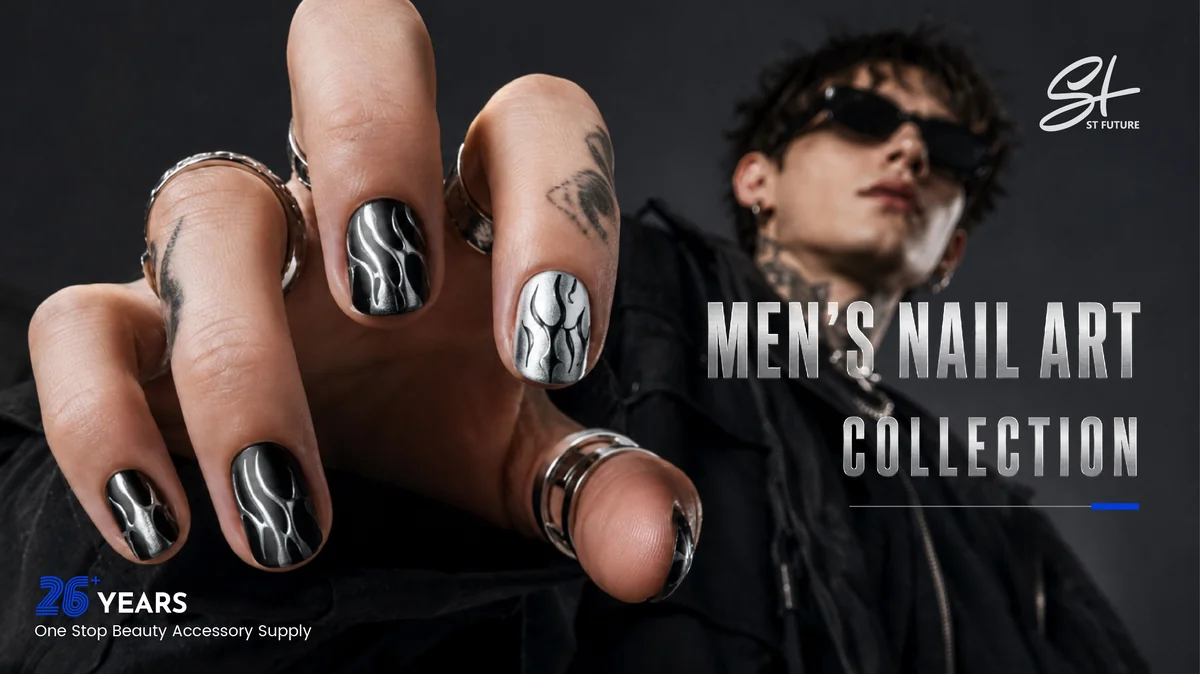 St Future Urban Edge Men's Press-On Nails