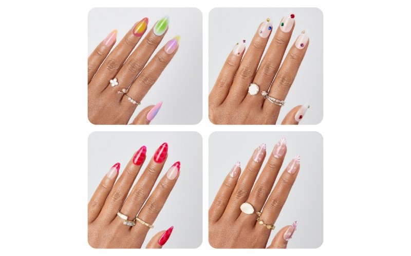 Spring Mismatched Nail Art Collection