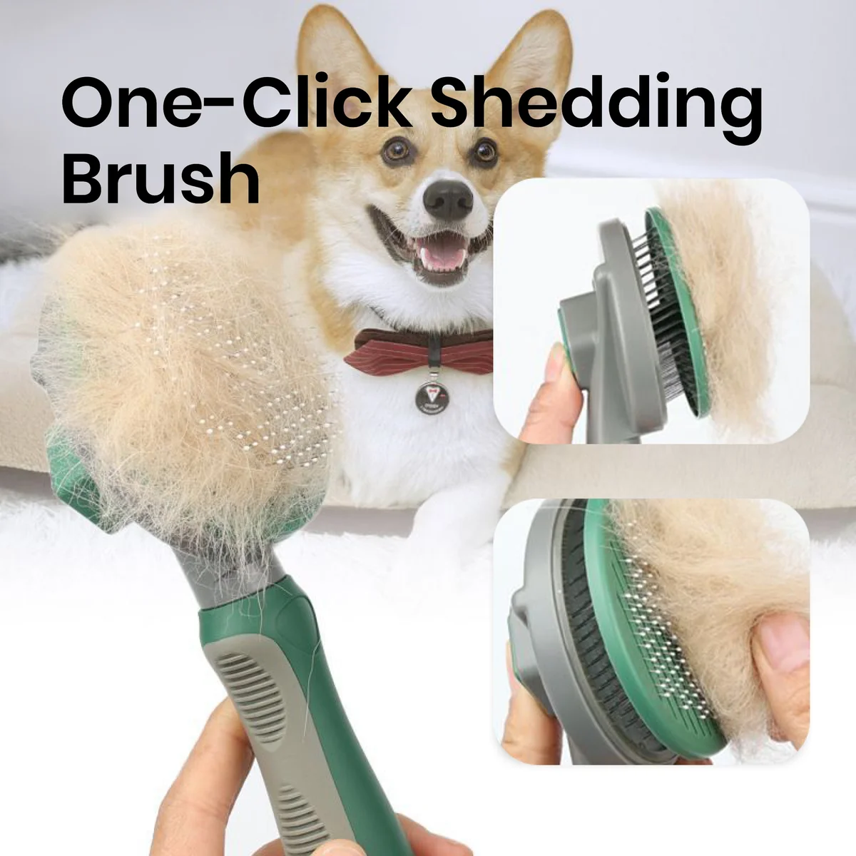 St Future One-Click Self-Cleaning Pet Shedding Brush