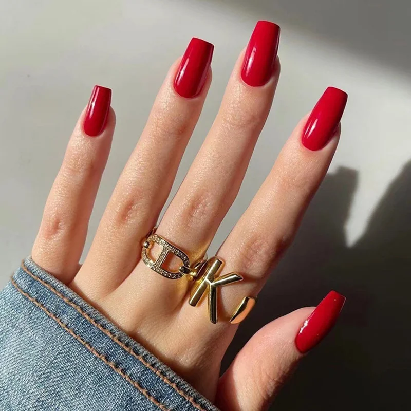 St Future Bright Color-Block Spring Press-On Nails
