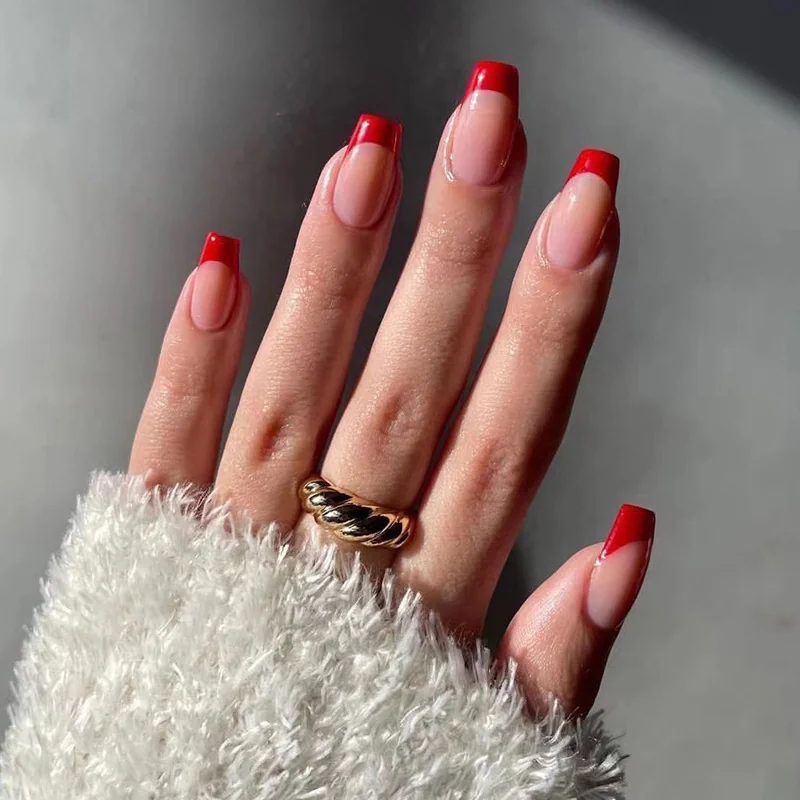 St Future Minimalist Neon French Press-On Nails