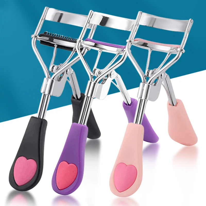 St Future Eyelash Curlers with Comb Lash Curler with 5 Replacement Refills, 3 Combs, 10 Seconds Curl and Lifted Lashes Black and Purple