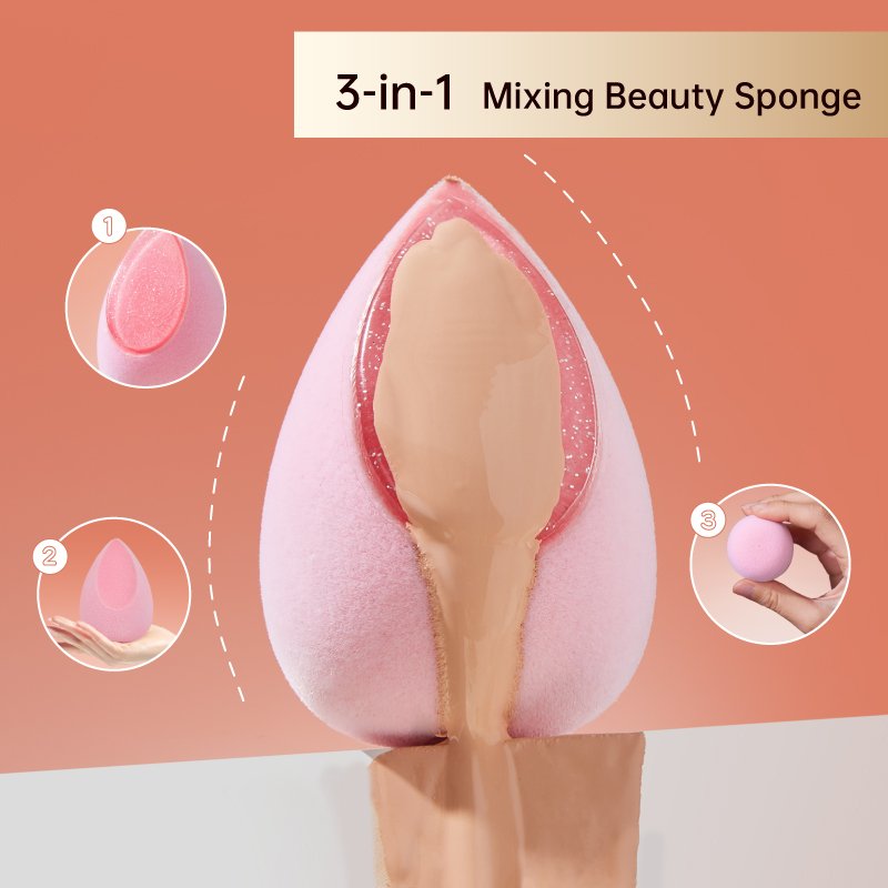 St Future 3-in-1 Multi-Texture Mixing Beauty Sponge Collection