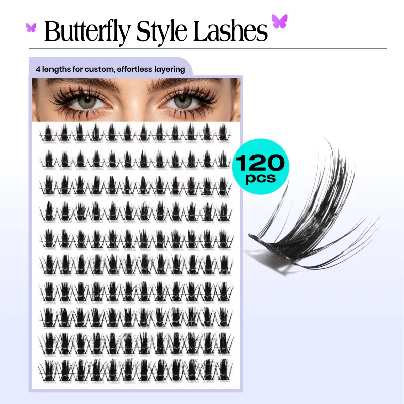 St Future Rose Fairy and Butterfly-Style Strip Lashes