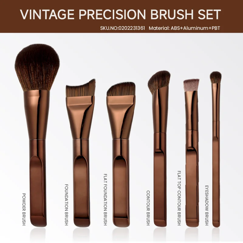 St Future Geo Smoky Grey Beauty Makeup Brush Set