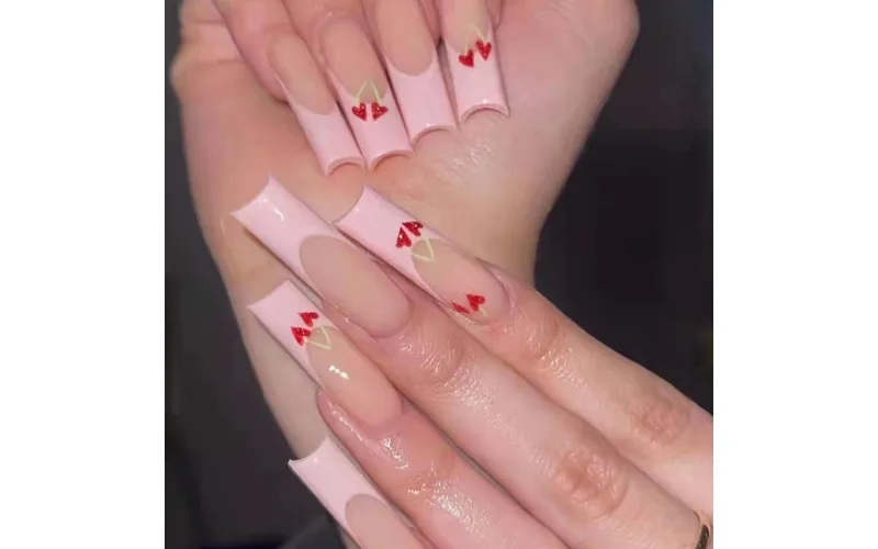 St Future Valentine's Day Themed Artificial Nails Variety of Styles, Custom Shapes,