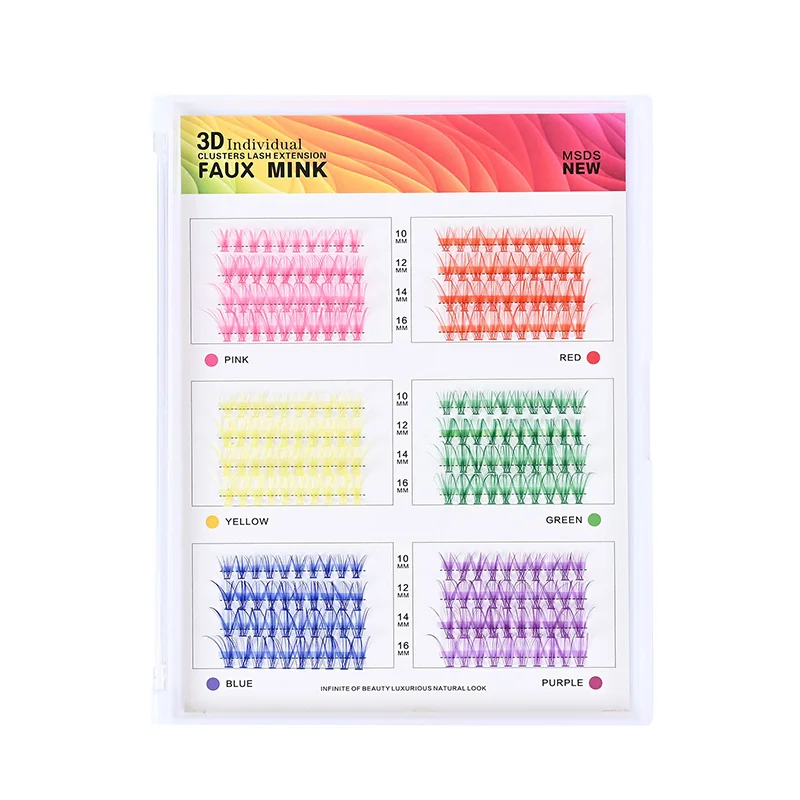 St Future 24-Row Mixed-Color Cluster Lash Set
