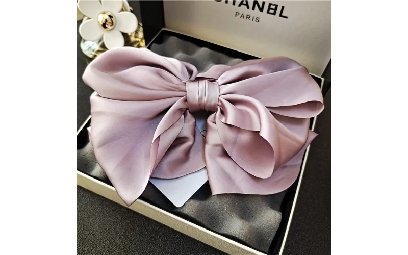 St Future Lightweight Chiffon Double-Bow Hair Clip