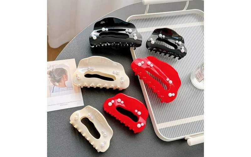 St Future Pearl-Accent Acetate Claw Clip Collection