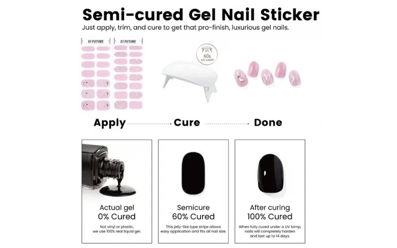 St Future Nude French Thematic Press-On Nails
