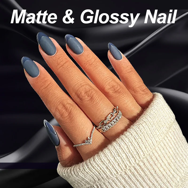 St Future Matte & Glossy Velvet-Touch Press-On Nails