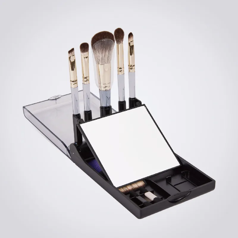 St Future All-in-One 9-in-1 Travel Makeup Brush Set with Mirror