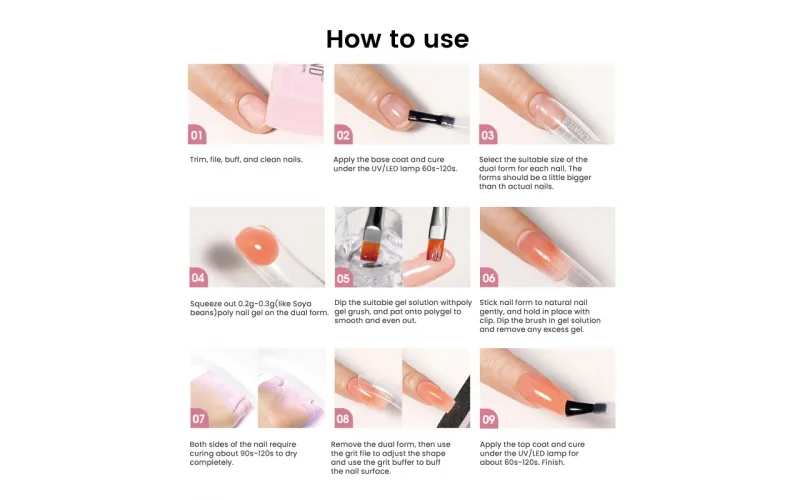 St Future Reusable Nail Extension Forms