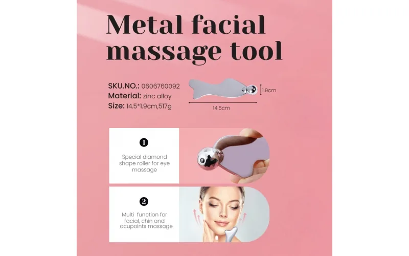 St Future Massage des yeux en métal et Spatule à la crème