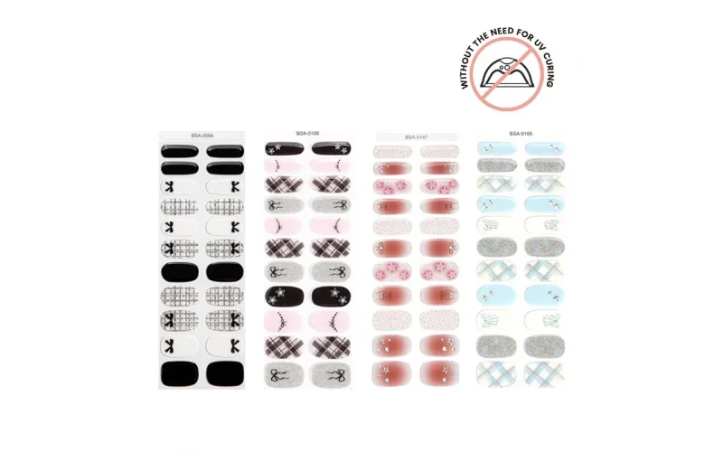 St Future Romantic Charm Bow Press-On Nails