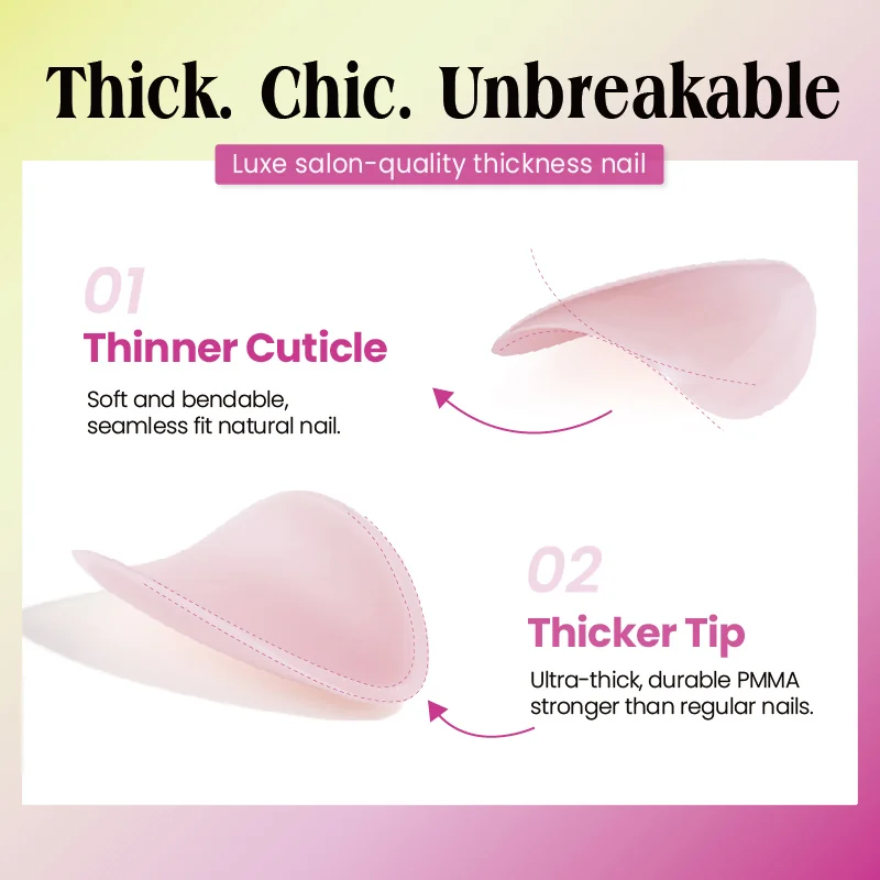 St Future Luxe Thick PMMA Nail Tips