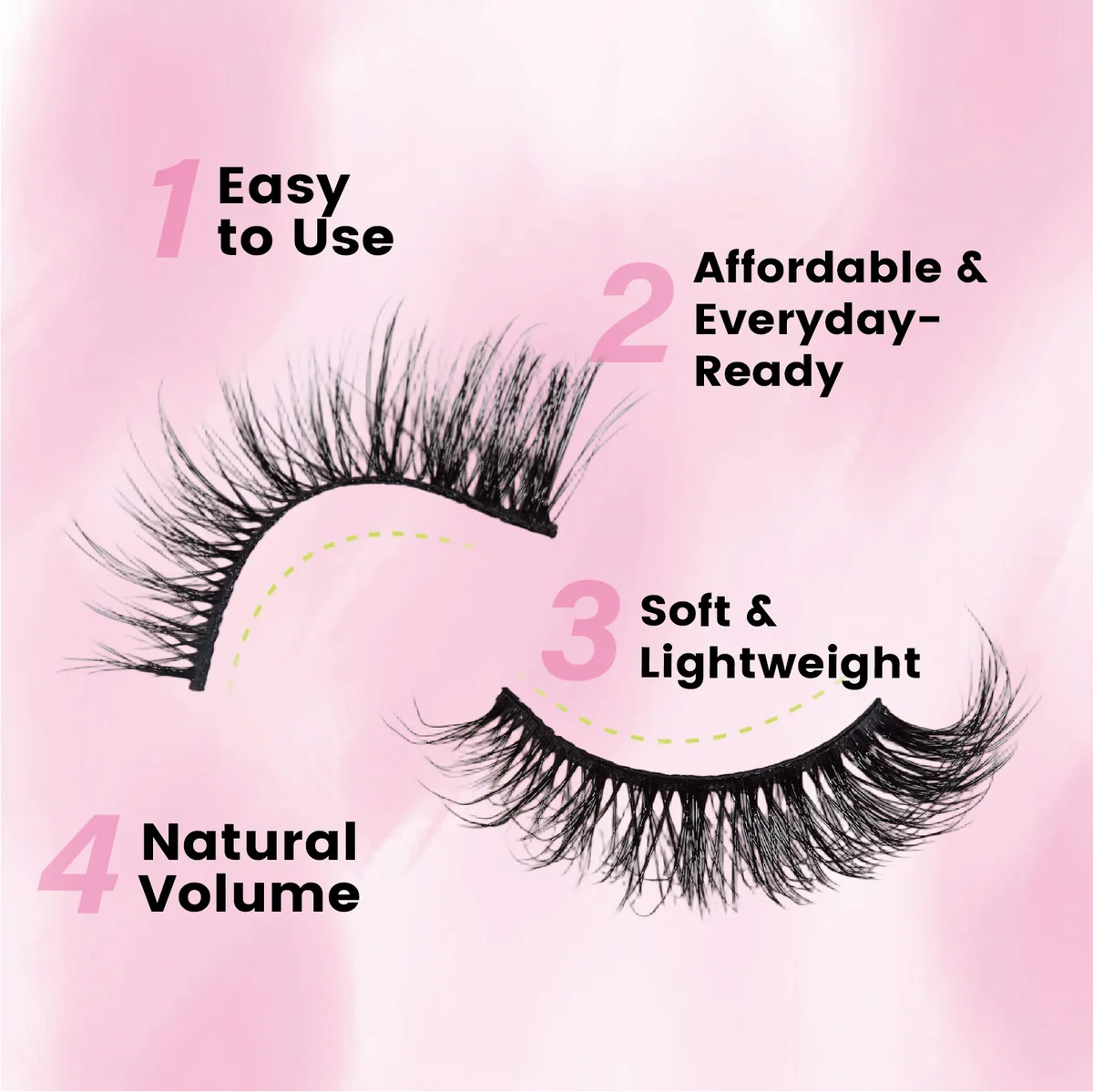 St Future Budget-Friendly Natural-Volume Strip Lashes