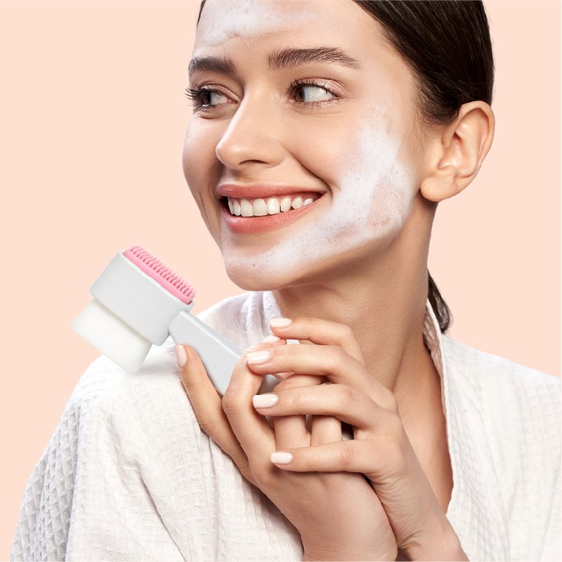 St Future 2 in 1 Double-sided Facial Cleaning Brush