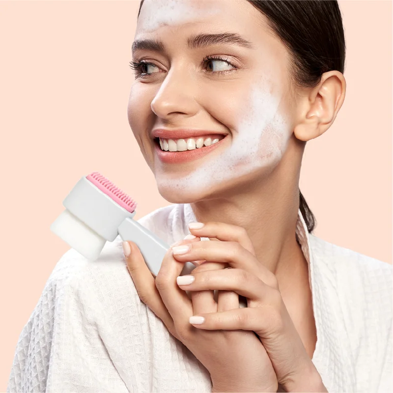 St Future 2 in 1 Double-sided Facial Cleaning Brush