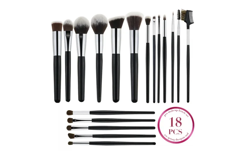 St Future Colección de brochas de maquillaje para principiantes de 18 piezas