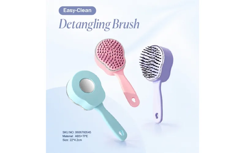 St Future Self-Cleaning ABS & TPE Retractable Hair Brush