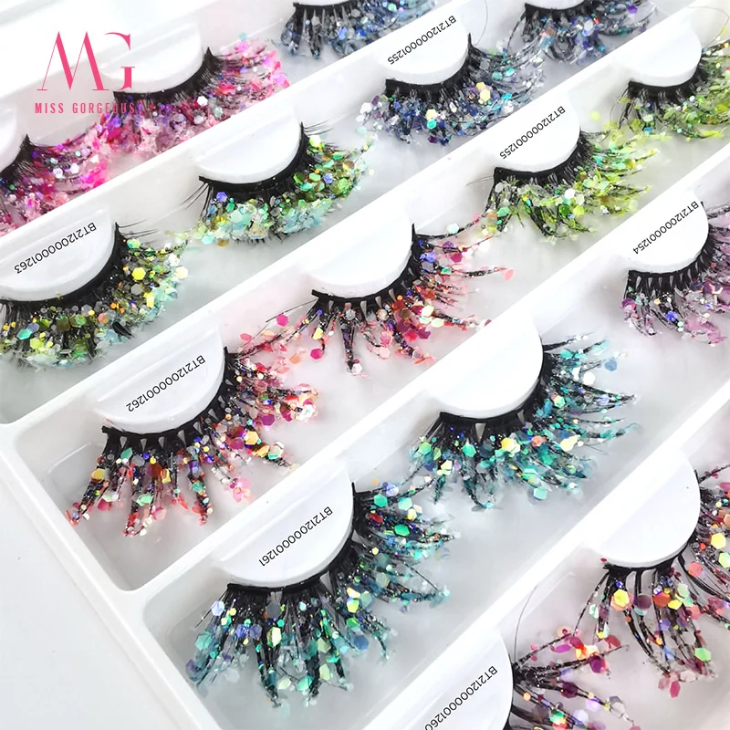 St Future Mixed-Color Party Strip Lashes