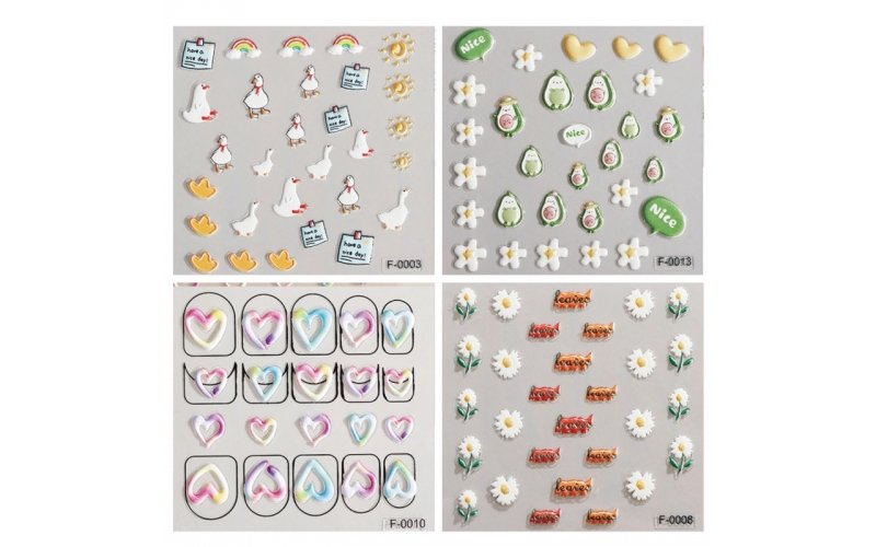 Floral Nail Art Stickers