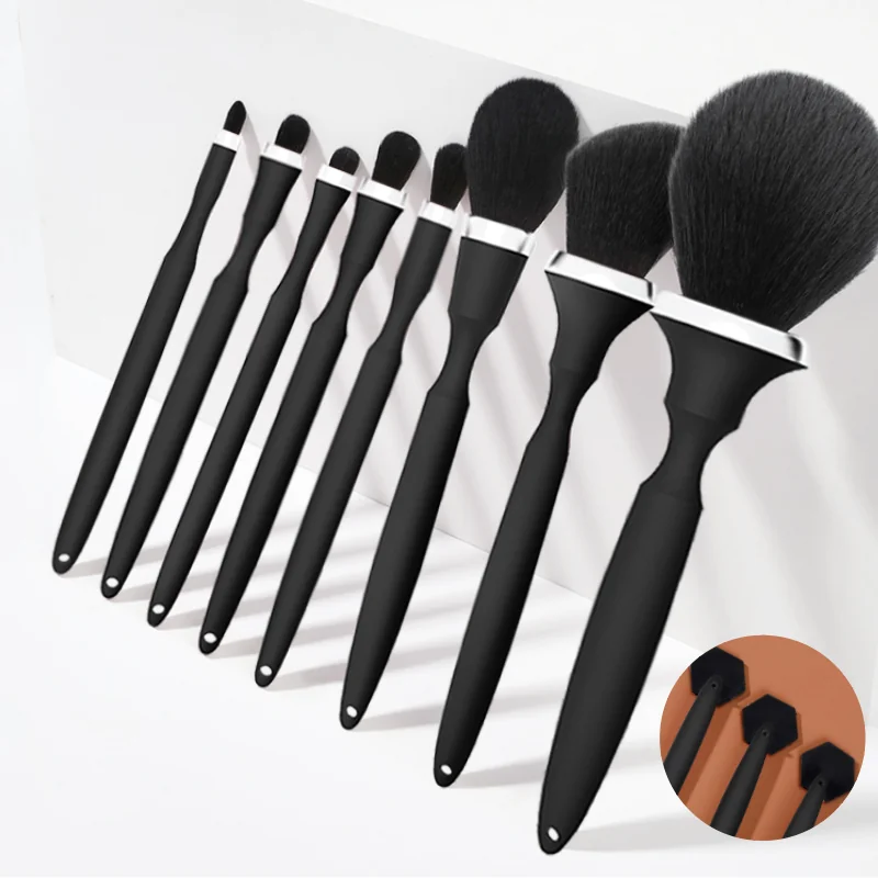 St Future Pinceau de maquillage avec manche à trou de queue