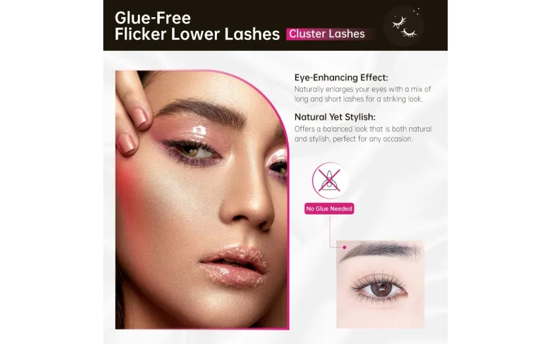 St Future Lower Lash Collection with Clear Band