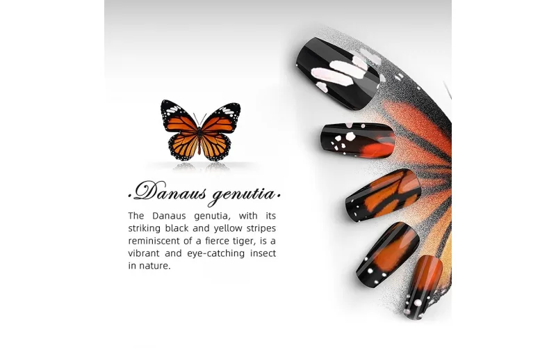 St Future Butterfly-Inspired Art Press-On Nails
