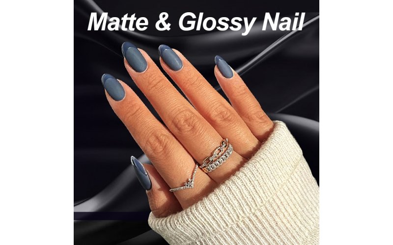 Matte & Glossy Velvet-Touch Press-On Nails