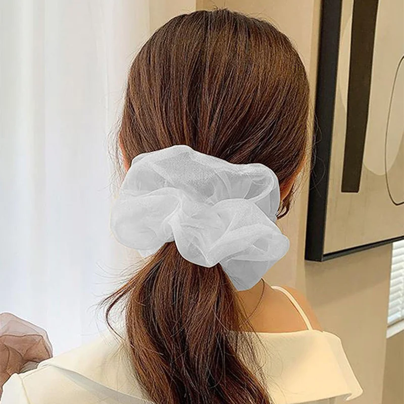 St Future Collection Recycled Chiffon & Organza Scrunchie