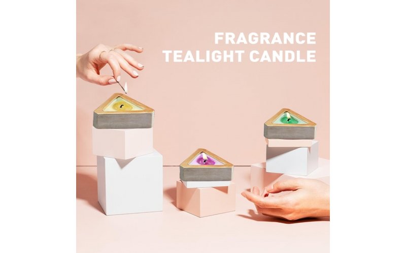 Geometric Soy Wax Tealight Gift Set