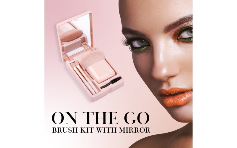 Mini On-the-Go Brush Kit with Mirror