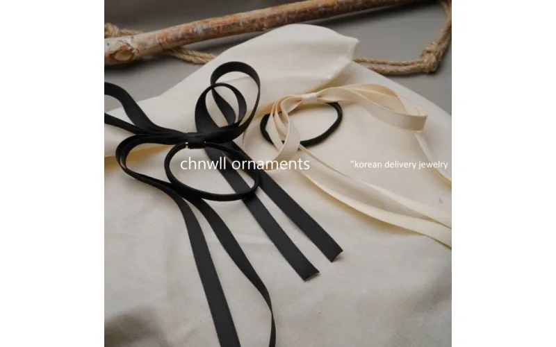 St Future Braided Long-Ribbon Bow Hair Tie Collection