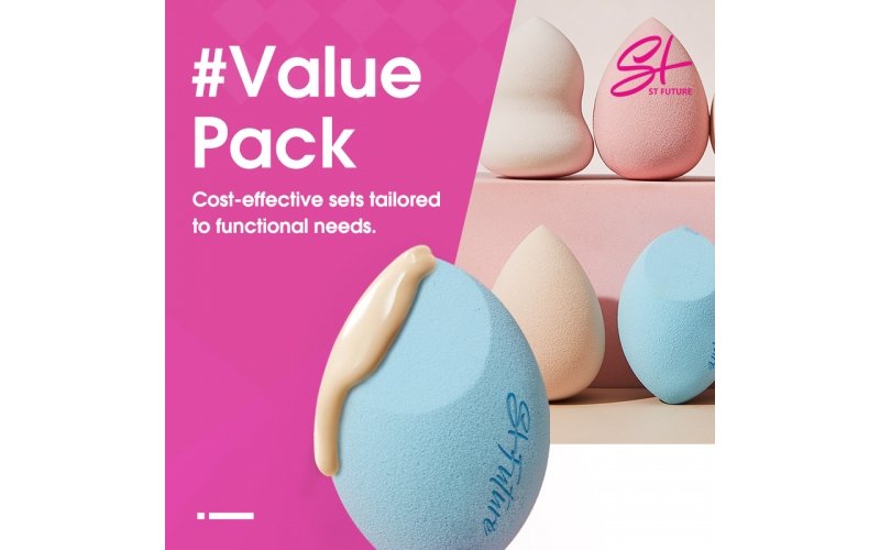 Value-Pack Multi-Shape Puff Set