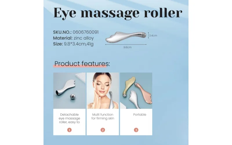 St Future Massage des yeux en métal et Spatule à la crème