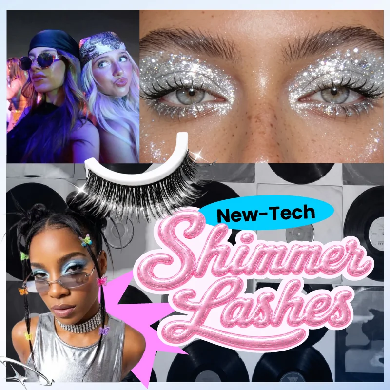 St Future Ultra-Light Silver Shimmer Strip Lashes