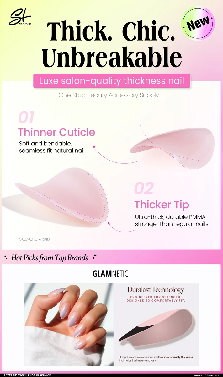 St Future Luxe Thick PMMA Nail Tips