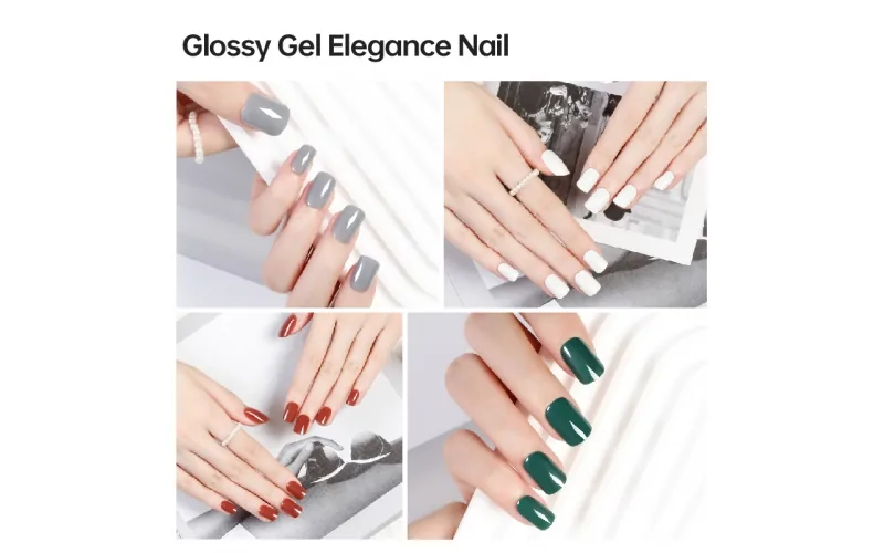 St Future 100% Real Gel Glossy Press-On Nails