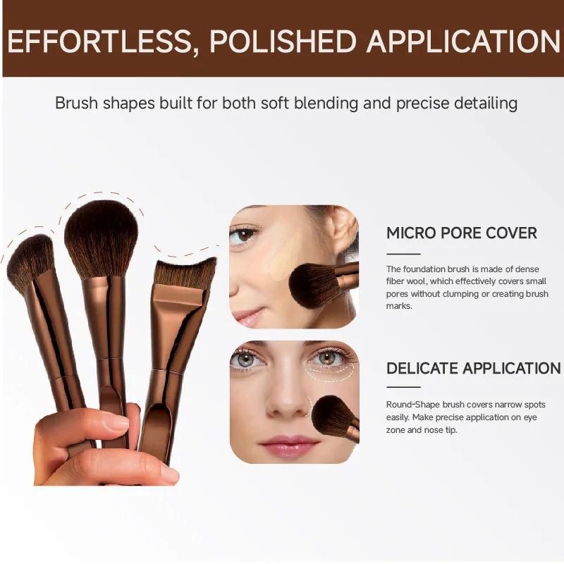St Future Geo Smoky Grey Beauty Makeup Brush Set