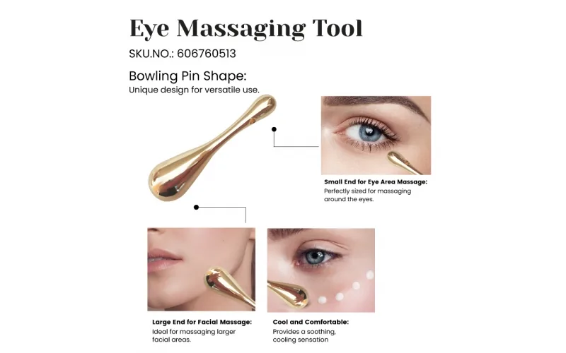 St Future Massage des yeux en métal et Spatule à la crème