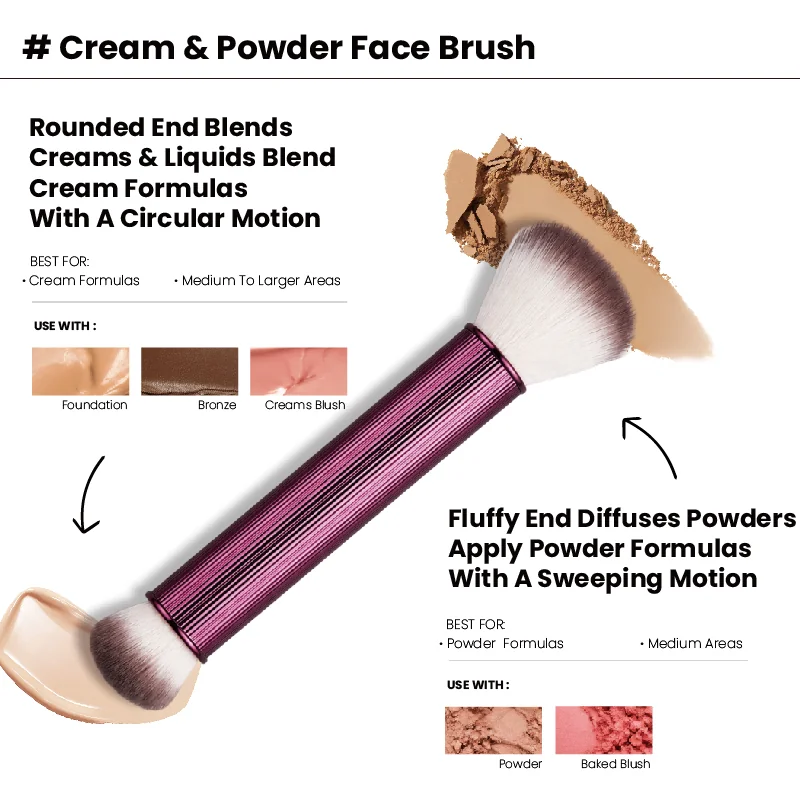 St Future Collection de pinceaux de maquillage Berry Noir Modern-Line