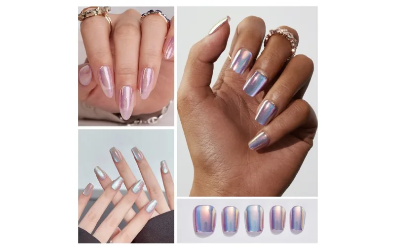 St Future EnchantedCollectionCat-Eye French Geometric Cat's Eye Nail French Geometric Cat's Eye Nail Crystal Cat Eyes French Cat-Eye Nails Matte Cat-Eye Nails  Printed Cat Eye Nails Holographic Cat Ey