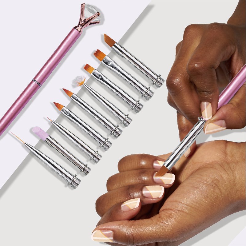 St Future 9 in 1  Nail Art Replaceable Brush set