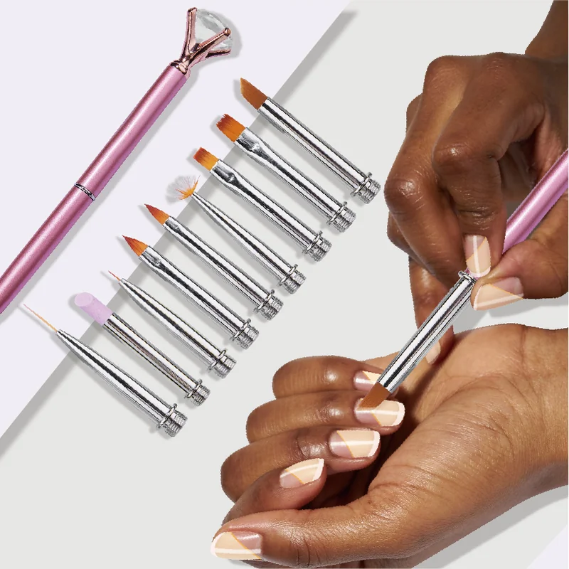 St Future 9 in 1  Nail Art Replaceable Brush set