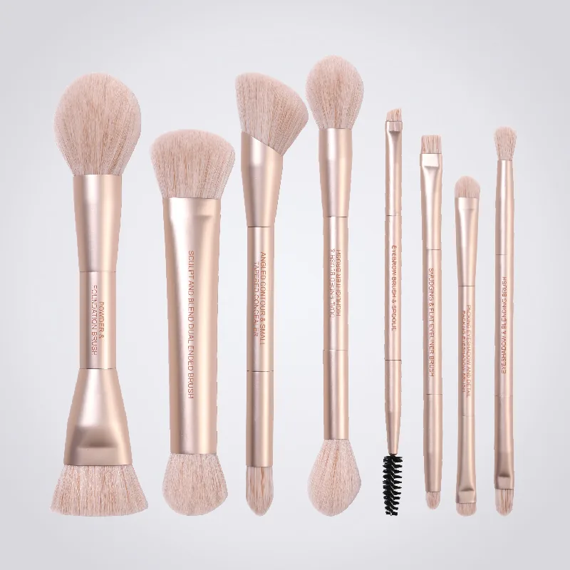 St Future Champagne Luxe Dual-Ended Brush Set