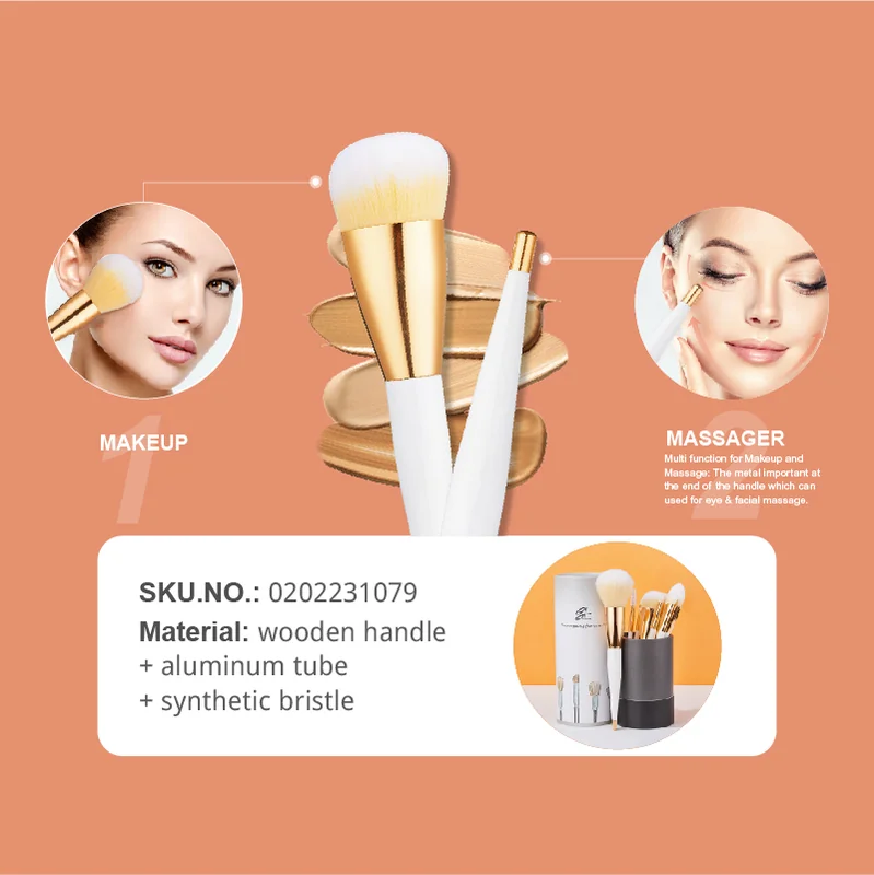 St Future Makeup Brush & Facial Massager Set